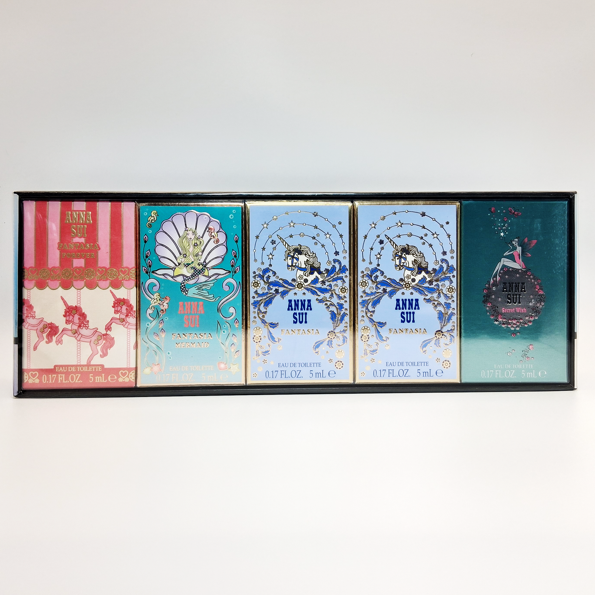 Anna Sui (W) Miniature Coffret Set Edt 5 X 5Ml ( Fantasia Forever + Mermaid + Fantasia + Secret Wish + Fantasia)